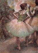 Edgar Degas Pink and green oil painting